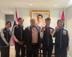 เอกอัครราชทูต ณ กรุงลิมา ให้การต้อนรับและเลี้ยงอาหารนักกีฬาและเจ้าหน้าที่ทีมชาติไทย
