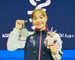 <strong>Read more about</strong><br />เหรียญมาแล้วจ้า! “กนิษฐา” คว้าเหรียญเงิน ท่าสแนทช์ รุ่น 58 กิโลกรัมหญิง ประเดิมเหรียญรางวัลให้ทัพยกเหล็กไทย เหรียญมาแล้วจ้า! “กนิษฐา” คว้าเหรียญเงิน ท่าสแนทช์ รุ่น 58 กิโลกรัมหญิง ประเดิมเหรียญรางวัลให้ทัพยกเหล็กไทย