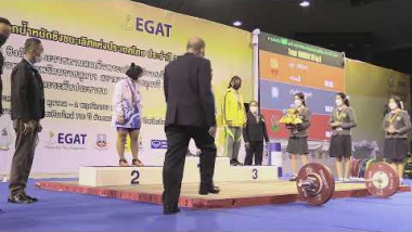 การแข่งขัน EGAT ยกน้ำหนักชิงชนะเลิศแห่งประเทศไทย ประจำปี 2564  27/10/2021 WOMEN 59 kg A