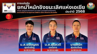 การแข่งขันยกน้ำหนักชิงชนะเลิศแห่งเอเชีย ประจำปี 2568 Image 1