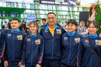 นักยกน้ำหนักไทยถึงกรุงอัสตานา-ลงซ้อมพร้อมสู้ศึกยุวชนและเยาวช ... Image 10