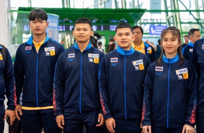 นักยกน้ำหนักไทยถึงกรุงอัสตานา-ลงซ้อมพร้อมสู้ศึกยุวชนและเยาวช ... Image 13