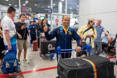 นักยกน้ำหนักไทยถึงกรุงอัสตานา-ลงซ้อมพร้อมสู้ศึกยุวชนและเยาวช ... Image 14