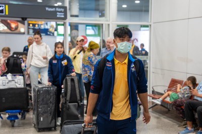 นักยกน้ำหนักไทยถึงกรุงอัสตานา-ลงซ้อมพร้อมสู้ศึกยุวชนและเยาวช ... Image 20