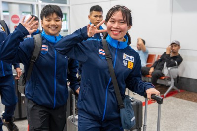 นักยกน้ำหนักไทยถึงกรุงอัสตานา-ลงซ้อมพร้อมสู้ศึกยุวชนและเยาวช ... Image 22