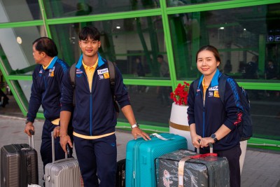 นักยกน้ำหนักไทยถึงกรุงอัสตานา-ลงซ้อมพร้อมสู้ศึกยุวชนและเยาวช ... Image 24