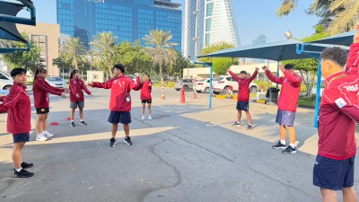 จอมพลังทีมชาติไทยเดินทางถึงกรุงมานามา พร้อมทำศึกเอเชี่ยนยูธเ ... Image 15