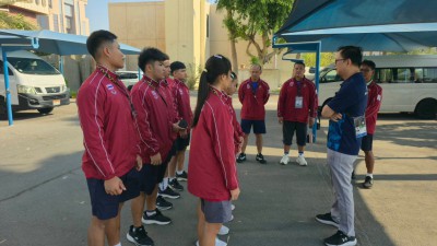 จอมพลังทีมชาติไทยเดินทางถึงกรุงมานามา พร้อมทำศึกเอเชี่ยนยูธเ ... Image 24