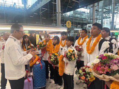 “กนิษฐา” หอบเหรียญเงินเอเชียนยูธเกมส์ 2025 ถึงไทยได้รับการต้ ... Image 22