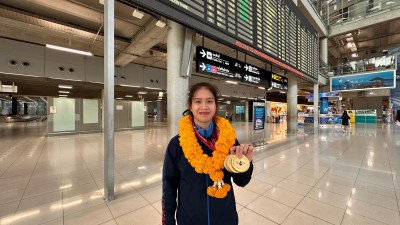 คณะนักกีฬายกน้ำหนักชุด “กาตาร์ คัพ” เดินทางกลับถึงไทยแล้ว Image 4