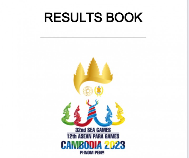 RESULTS BOOK, 32nd SEAGAMES CAMBODIA 2023 Image 1