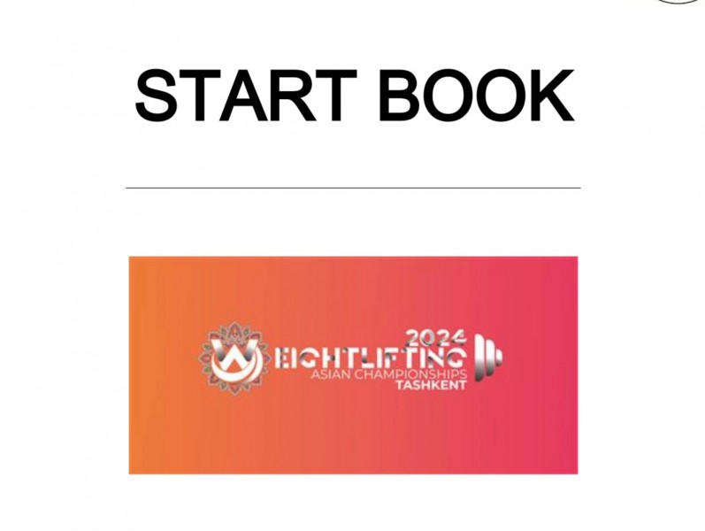 START BOOK, ASIAN CHAMPIONSHIPS, TASHKENT, UZB Image 1